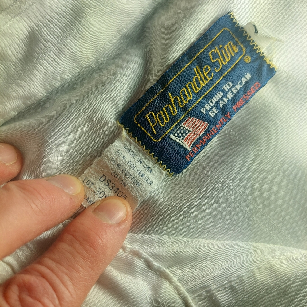 Panhandle Slim White Casual Button Down Shirt Vintage 70s Western Pearl Snap XL - Picture 6 of 7